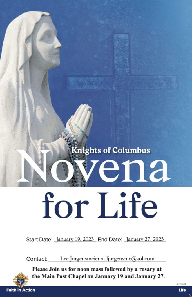 Novena for Life JBLM Catholic Community