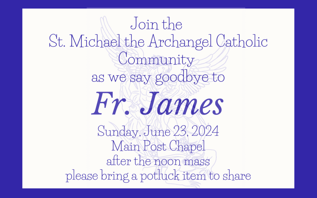 Farewell Party for Fr. James