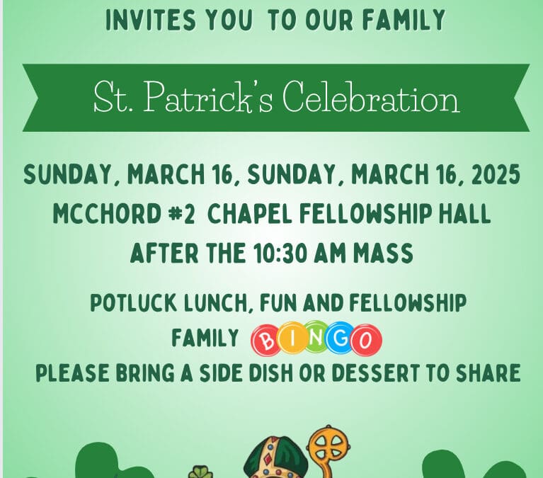 St. Patrick’s Celebration at McChord Chapel