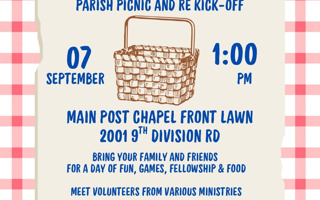 JBLM Catholic Community Picnic and RE Kick-off