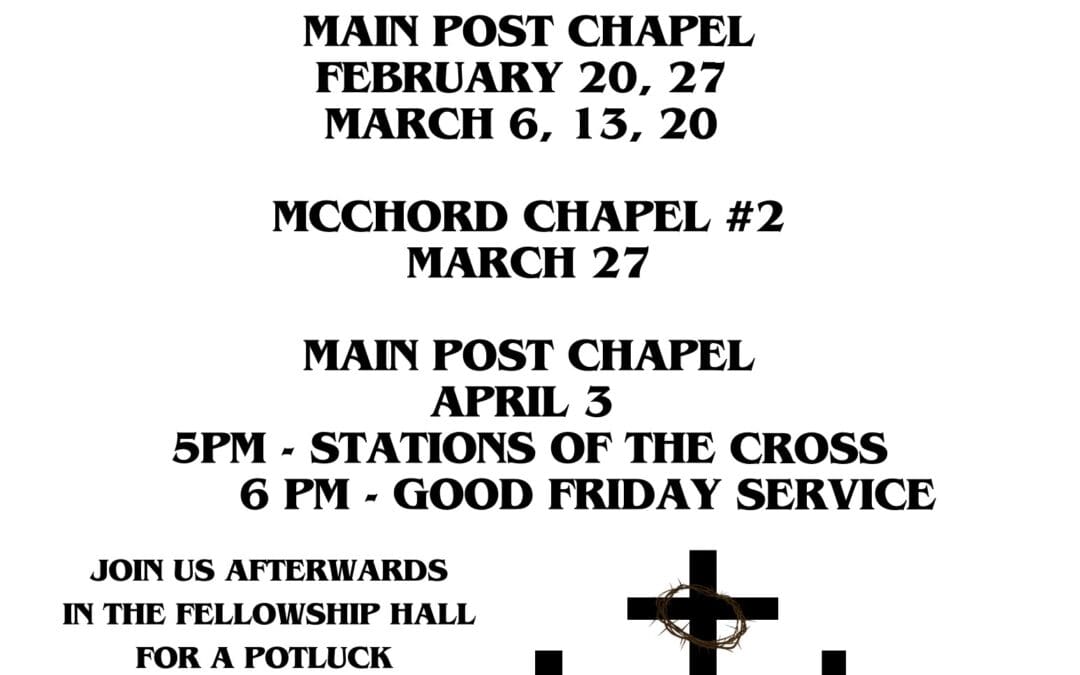 Stations of the Cross & Potluck Dinner