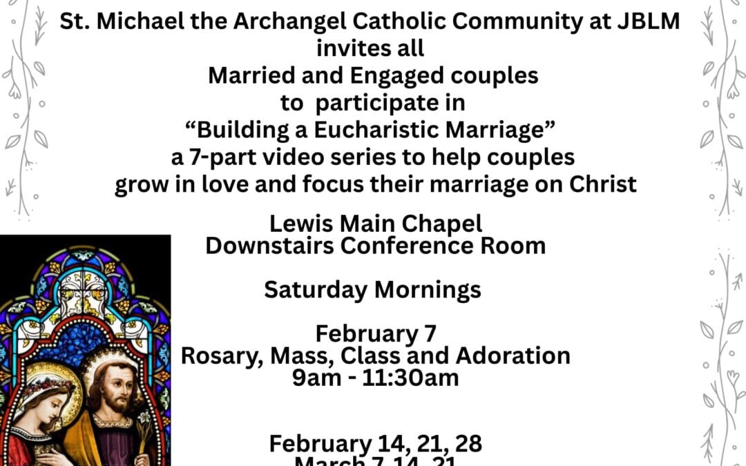Building a Eucharistic Marriage Class Series with Fr. Hoffmann